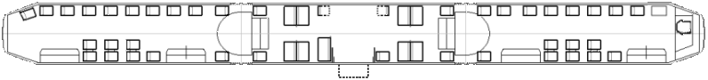 KT NF 6 - Innenraum mit Fahrausweisautomat und zusätzlichem Sitzplatz im B-Wagen